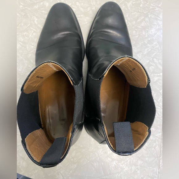 Magnanni Black leather chelsea boots Sz:12 made in Spain - Picture 12 of 12